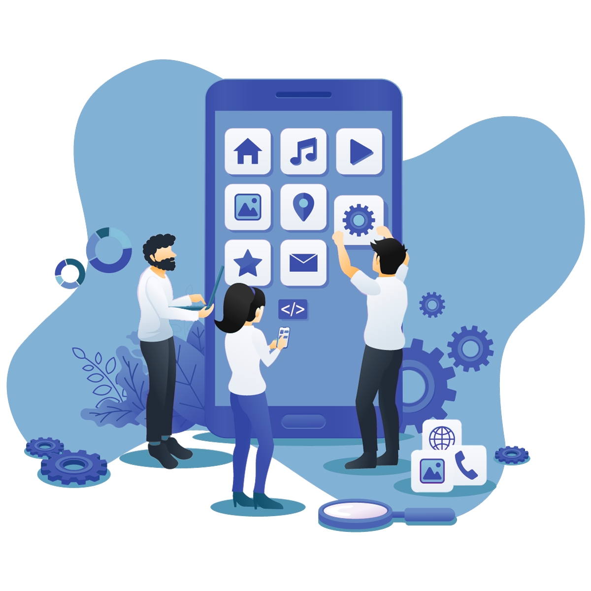 モバイルアプリ開発, iOS開発, Android開発, UI/UXデザイン