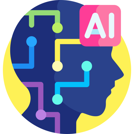 AI circuit board icon symbolizing AI and Machine Learning solutions